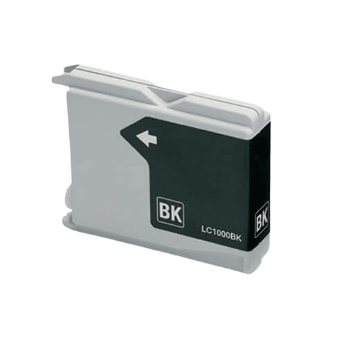 Brother LC1000BK sort kompatibel blækpatron 25 ml. (LC-1000BK)