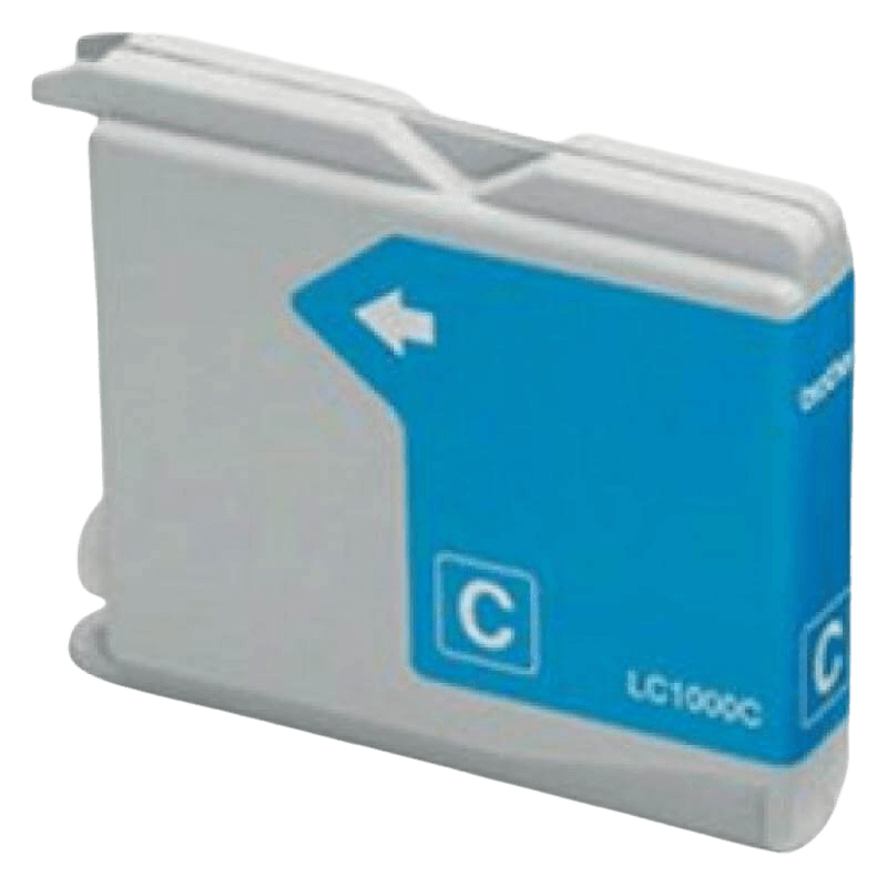 Brother LC1000C cyan kompatibel blækpatron 12 ml. (LC-1000C)