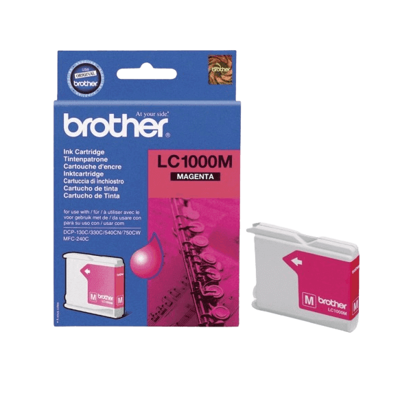 Brother LC1000M magenta original blækpatron 400 sider (LC-1000M)