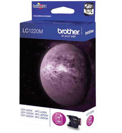 Brother LC1220M magenta original blækpatron 300 sider (LC-1220M)