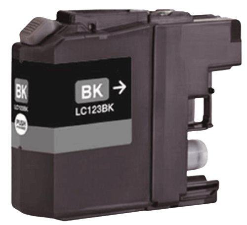 Brother LC123BK sort kompatibel blækpatron 20,6 ml. (LC-123BK)