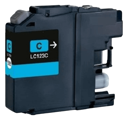 Brother LC123C cyan kompatibel blækpatron 600 sider (LC-123C)