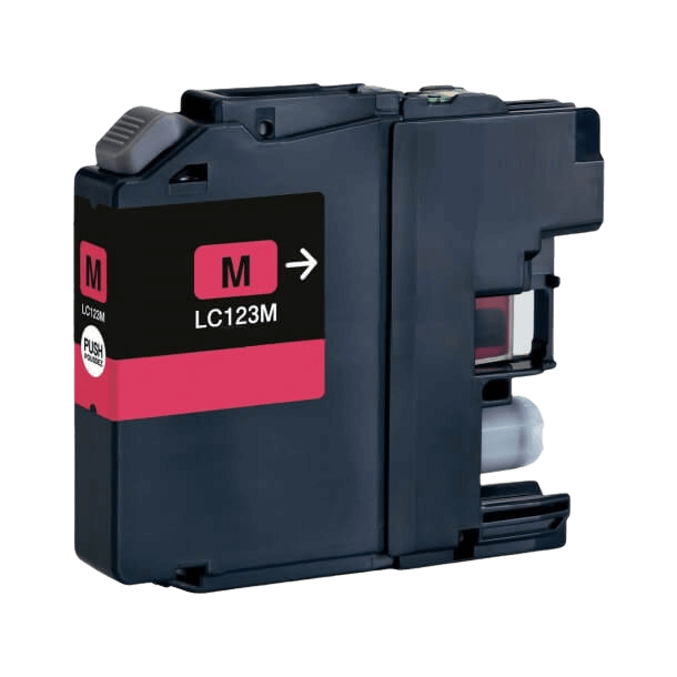 Brother LC123M magenta kompatibel blækpatron 600 sider (LC-123M)