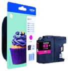 Brother LC123M magenta original blækpatron 600 sider (LC-123M)
