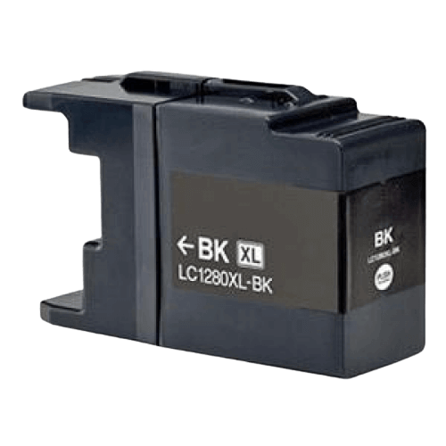 Brother LC1280BK XXL sort kompatibel blækpatron 60 ml. (LC-1280BK)