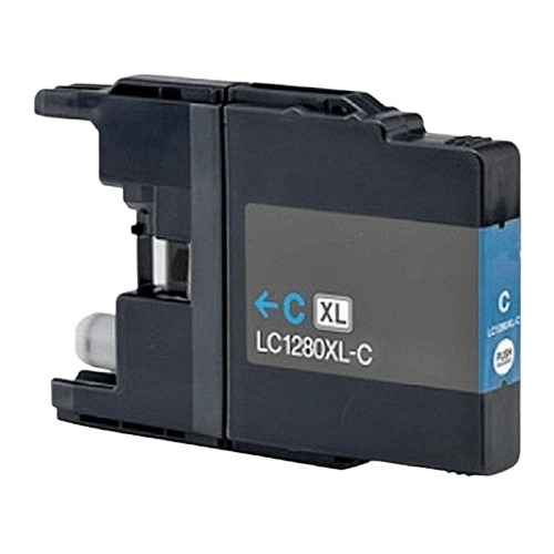 Brother LC1280C XXL cyan kompatibel blækpatron 20 ml. (LC-1280C)