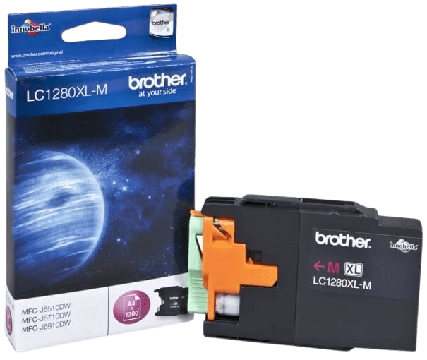 Brother LC1280M XXL magenta original blækpatron 1200 sider (LC-1280M)