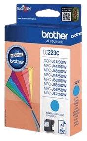 Brother LC223C cyan original blækpatron 550 sider (LC-223C)