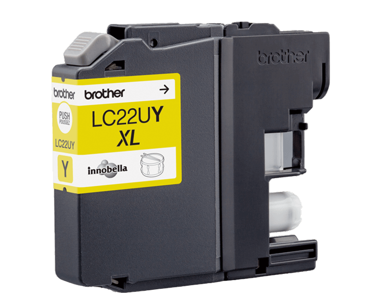 Brother LC22UY gul original blækpatron 1200 sider