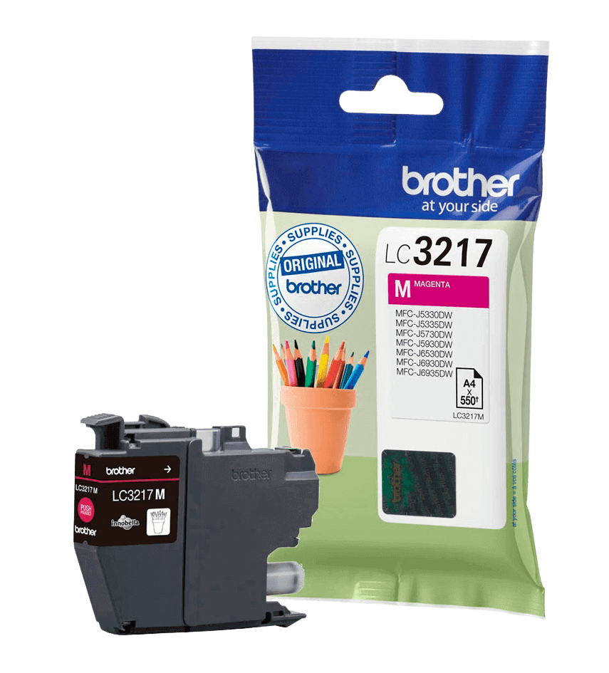 Brother LC3217M magenta original blækpatron 550 sider