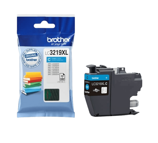 Brother LC3219XLC cyan original blækpatron - 1500 sider