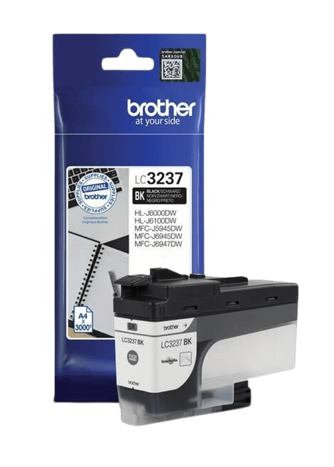 Brother LC3237BK sort original blækpatron 3.000 sider