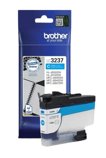 Brother LC3237C cyan original blækpatron 1.500 sider