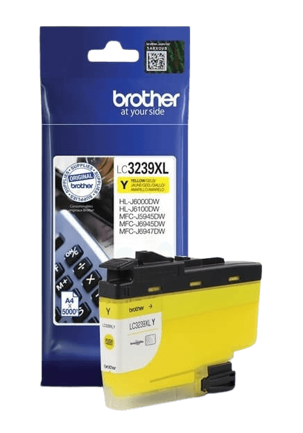 Brother LC3239XLY gul original blækpatron 5.000 sider