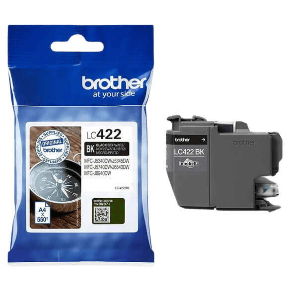 Brother LC422BK sort original blækpatron 550 sider