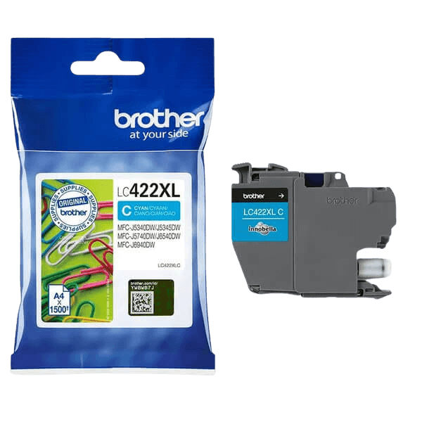 Brother LC422XLC cyan original blækpatron 1500 sider