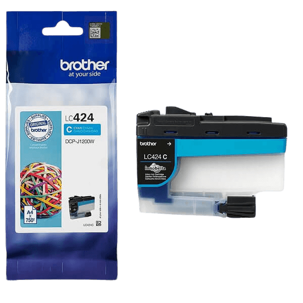 Brother LC424C cyan original blækpatron 750 sider