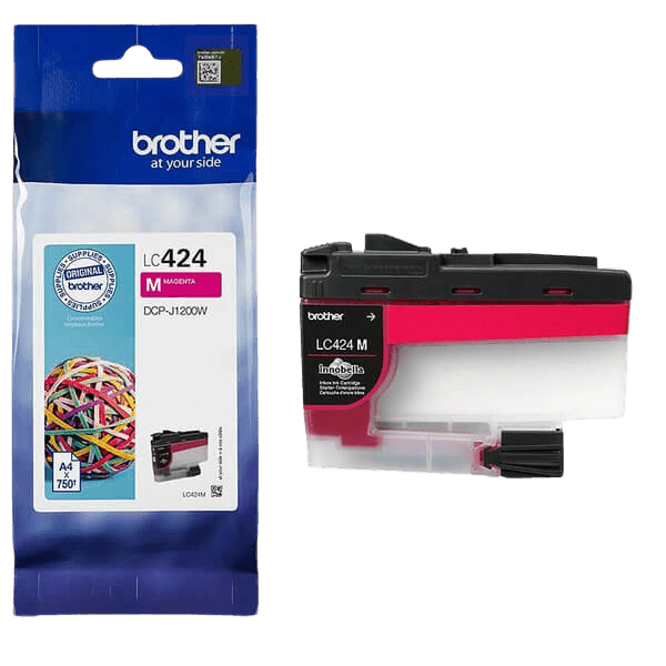 Brother LC424M magenta original blækpatron 750 sider