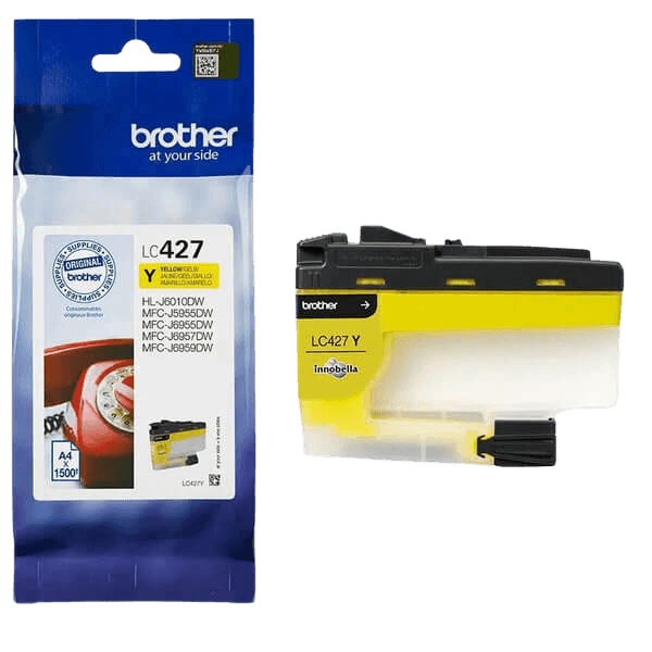 Brother LC427Y gul original blækpatron 1500 sider