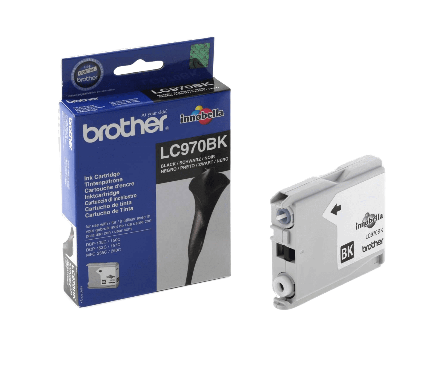 Brother LC970BK sort original blækpatron 350 sider