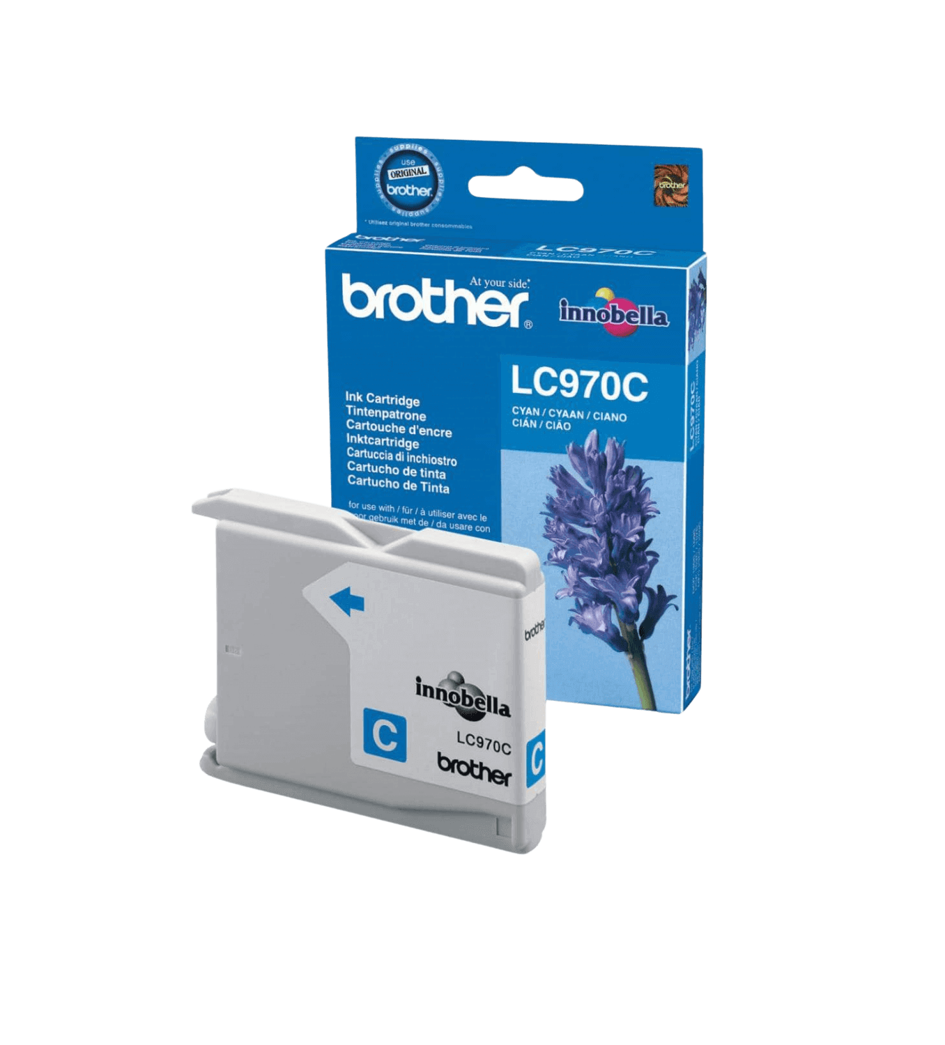 Brother LC970C cyan original blækpatron 300 sider (LC-970C)