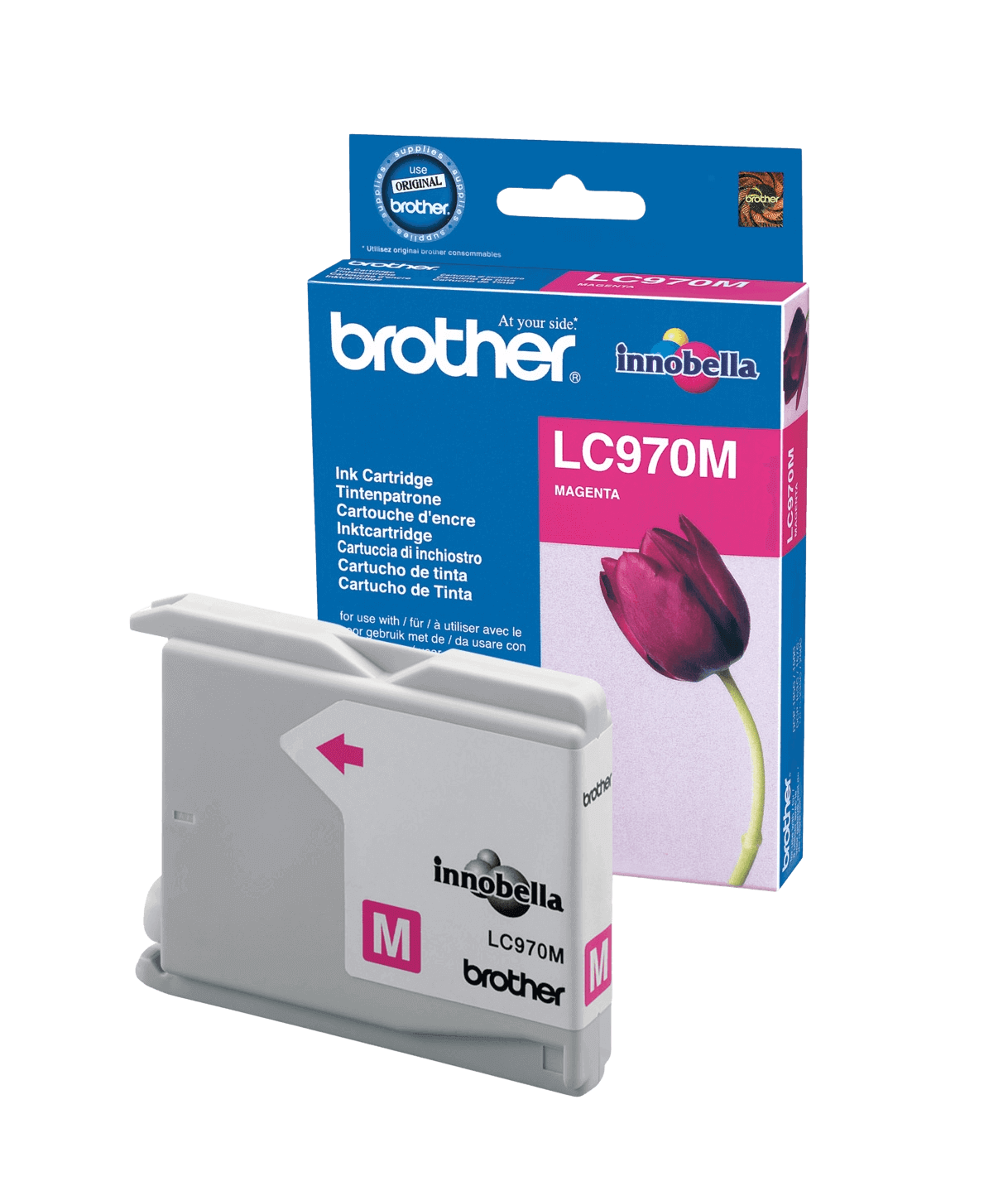 Brother LC970M magenta original blækpatron 300 sider (LC-970M)