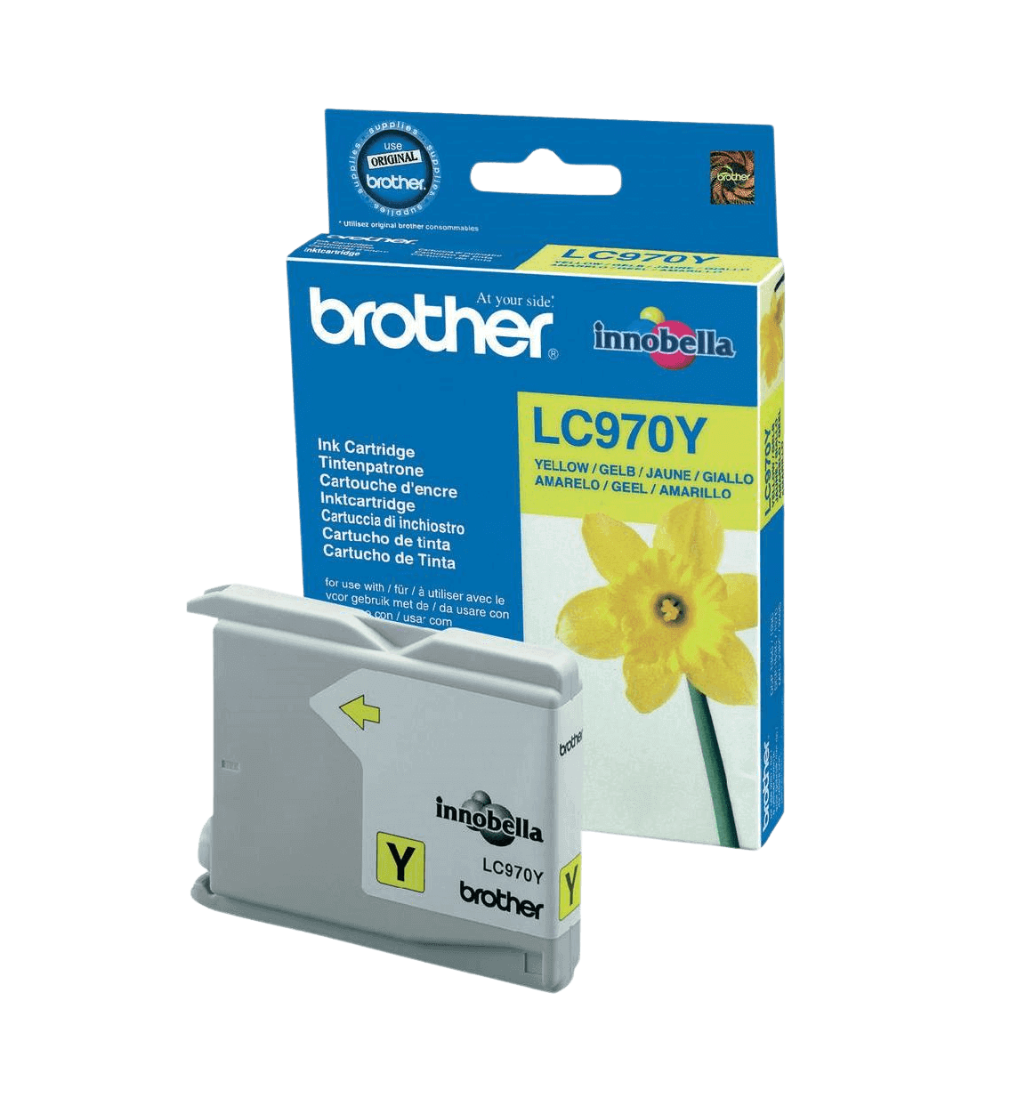 Brother LC970Y gul original blækpatron 300 sider (LC-970Y)