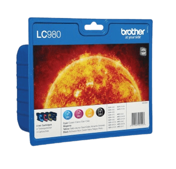 Brother LC980 CMYK original multipack 1140 sider (LC980VALBPDR)
