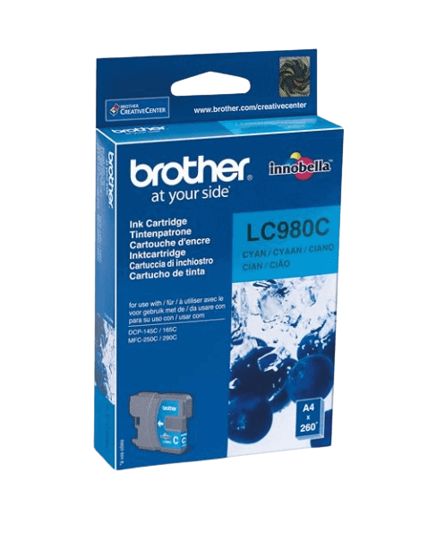 Brother LC980C cyan original blækpatron 5 ml. (LC-980C)