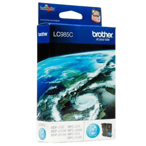 Brother LC985C cyan original blækpatron 4 ml. (LC-985C)