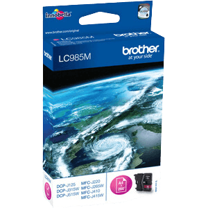 Brother LC985M magenta original blækpatron 4 ml. (LC-985M)