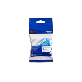 Brother MK223BZ 9 mm x 8 m Blå tekst / Hvid tape original (MK-223BZ)