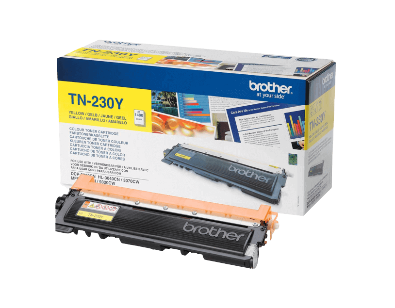 Brother TN230Y gul original toner 1400 sider (TN-230Y)