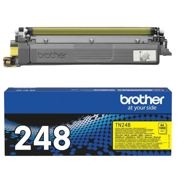 Brother TN248Y gul original toner 1.000 sider