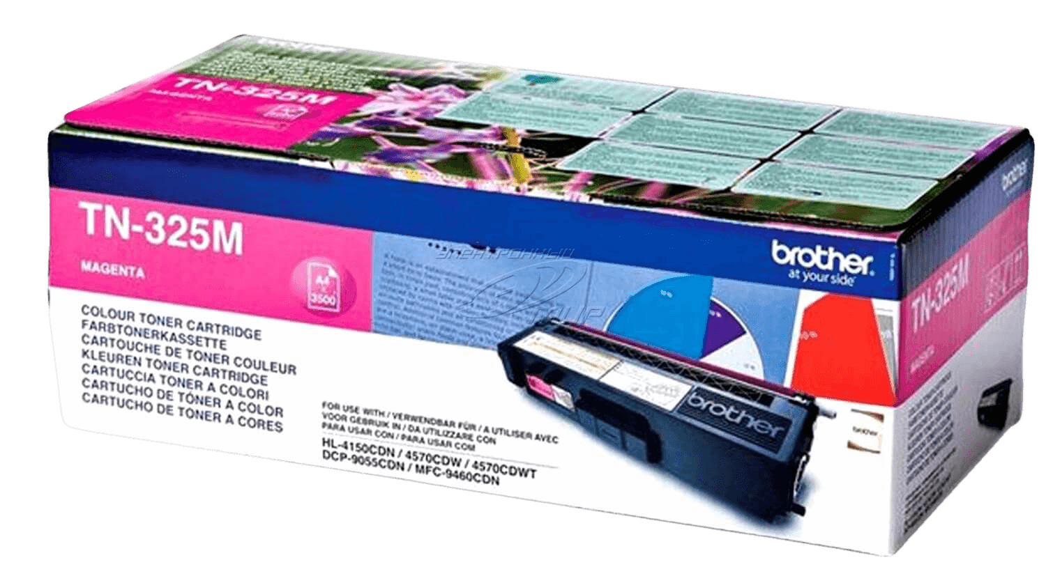 Brother TN325M XL magenta original toner 3500 sider (TN-325M)