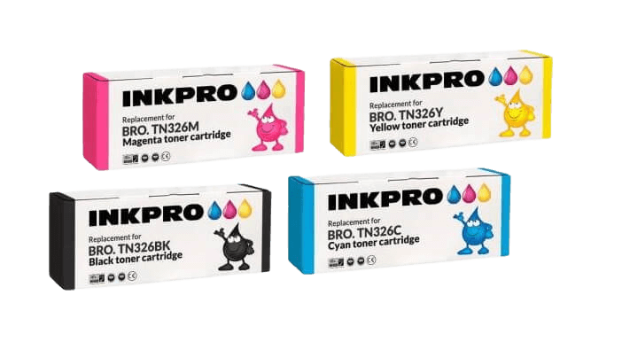 Brother TN326 XL CMYK kompatibel toner 14500 sider