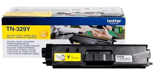 Brother TN-329Y gul original toner 6.000 sider