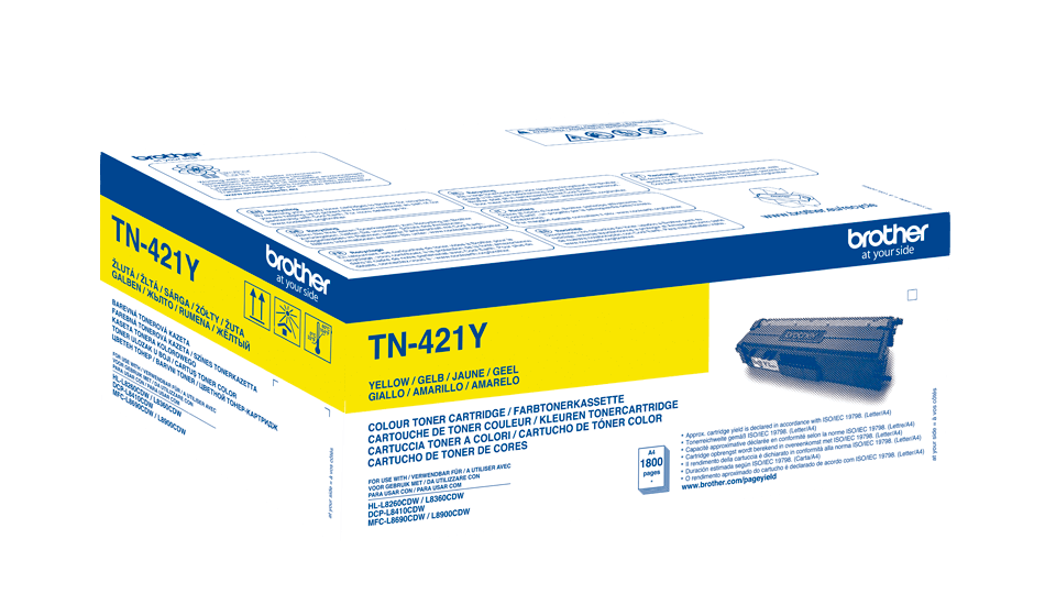 Brother TN-421Y gul original toner 1.800 sider