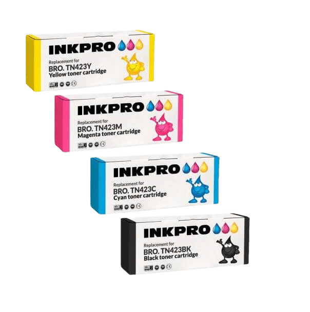 Brother TN423 XL CMYK kompatibel tonerpakket 18500 sider