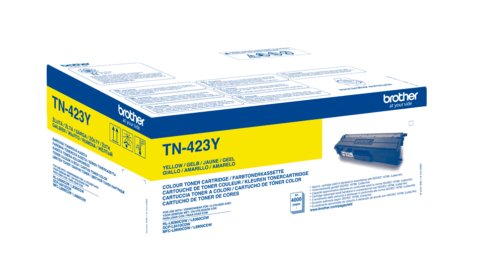Brother TN-423Y gul original toner 4.000 sider