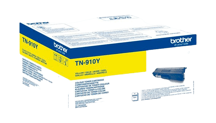 Brother TN910Y gul original toner 9.000 sider