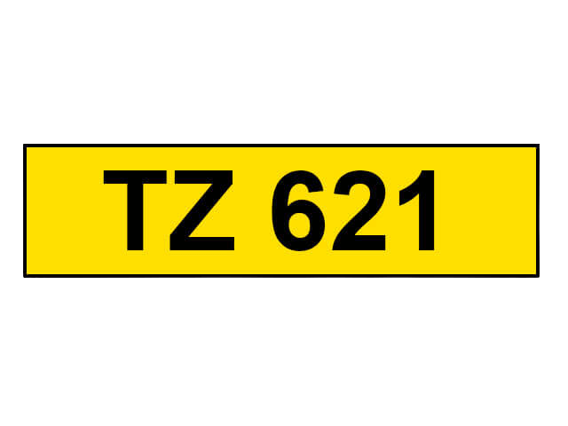 Brother TZe-621 sort/gul kompatibel tape 9 mm x 8 m