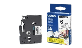 Brother TZe211 sort/hvid original tape 6 mm x 8 m