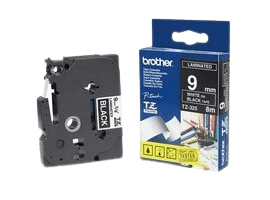 Brother TZe325 hvid tekst / sort original tape 9 mm x 8 m