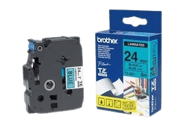 Brother TZe551 24 mm x 8 m Sort Tekst / Blå Tape original (TZ551)