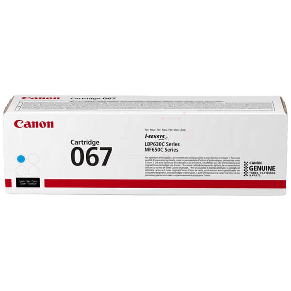 Canon 067 cyan original toner 1250 sider (5101C002)