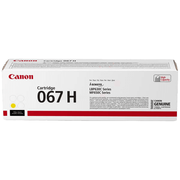 Canon 067H XL gul original toner 2350 sider (5103C002)