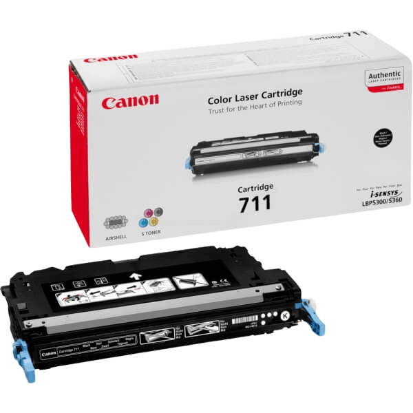 Canon 711BK sort original toner 6000 sider (1660B002)