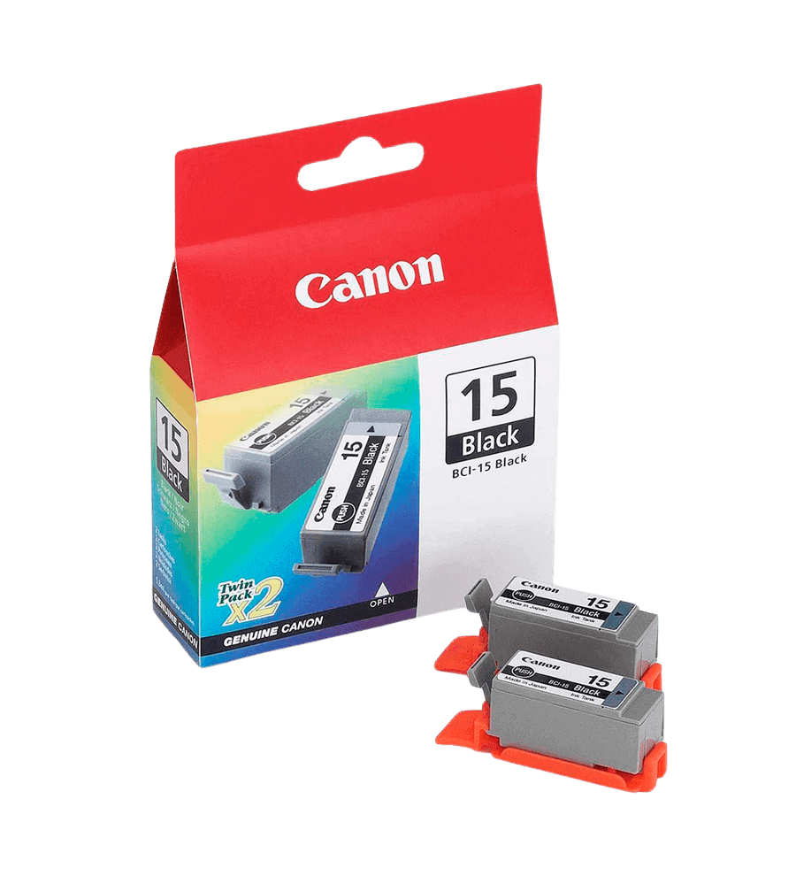 Canon BCI-15BK twin pack sort original blækpatron 5 ml. (8190A002)