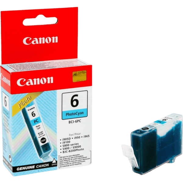 Canon BCI-6PC foto cyan original blækpatron 13 ml. (4709A002)